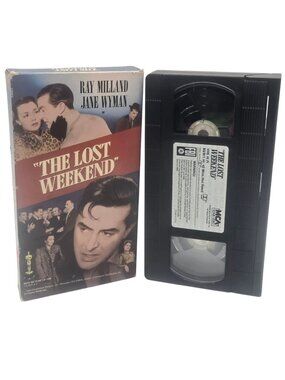 The Lost Weekend VHS Tape Ray Milland Jane Wyman 1945 MCA Home Video